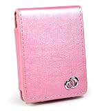Apple 3rd Generation iPod Nano 4gb 8gb Video Premium Leather Flip Carrying Case with Belt Clip And Bundle with 3 Piece Shield Protector - Available in 5 Colors, BABYPINK (MP3 Player NOT Included)