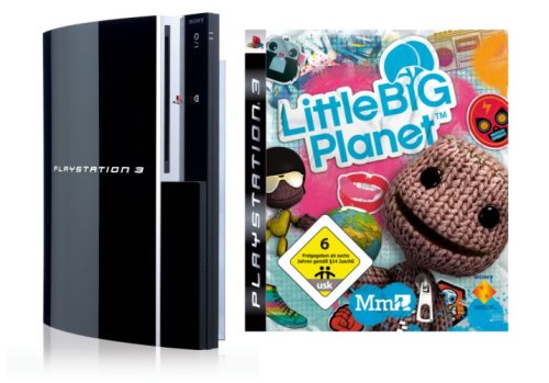 PlayStation 3 Konsole 80 GB (inkl. Dual Shock Wireless Controller) + Little Big Planet