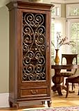 Cotswold Manor Wine Cabinet by Liberty - Medium Brown Cherry Finish (560-WC3478)