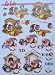 A4 3D step by step Le Suh decoupage sheet - guinea pigs, cavia