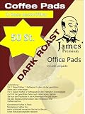 Produkt-Bild: Office Pads - in beschriftbarer Dose 50 St&uuml;ck - Kaffeepads einzeln verpackt - James Premium&reg; Erlesener Kaffee, dunkel ger&ouml;stet, mit aromatisch vollem Geschmack. Als Einzelportionen R&ouml;stfrisch verpackt!