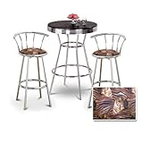 Chrome Bar Table & 2 Chrome 29