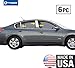 Made in USA! Fit 2007-2012 Nissan Altima 4Dr Stainless Steel Door Pillar Posts Chrome Cover Window Trim-6pc