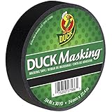 Duck Masking 240877 Black Color Masking Tape, .94-Inch by 30 Yards