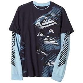 Quiksilver Boys 8-20 Challenger Longsleeve 2Fer T-Shirt