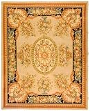 IMAGE OF French Tapis FT225A BEIGE / BLACK 3' X 5' Area Rug