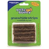 Premier Busy Buddy Gnawhide Strips Dog Treats, Rawhide