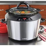 Toastess MSC-570 Multipot Stainless-Steel 5-Quart Digital Slow Cooker