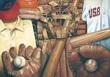 Baseball Memories Wall Mural