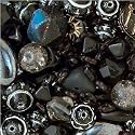 Czech Glass Bead Mix - 33gr/Jet