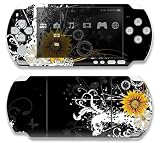 Black Skull Decorative Protector Skin Decal Sticker for Sony Playstation PSP Slim / PSP 3000