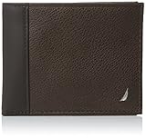 Nautica Men's Milled Leather Passcase Wallet
