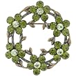 Daisy Wreath Circle Brocch Flower Pin Brooch