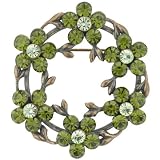 Daisy Wreath Circle Brocch Flower Pin Brooch
