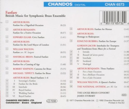 Cover image : Fanfare, British Music for Symphonic Brass Ensemble