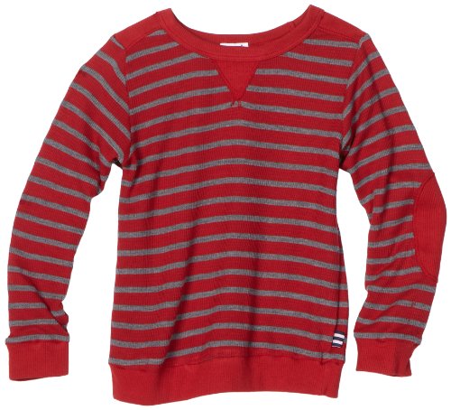 Splendid Littles Boys 2-7 Granite Thermal Stripe Top, Red Sled, 4/5