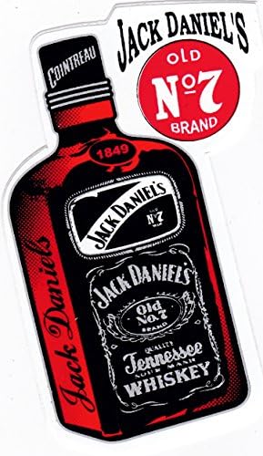 CZ15 JACK DANIEL'S WHISKEY TENNESSEE NO7 Brand Logo Bar lounge cafe wall decoration decal sticker 2.5"x4" 6x10cm