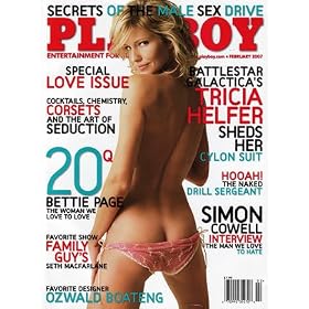 February 2007 Tricia Helfer Battlestar Galactica Playboy magazine
