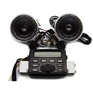 Motorcycle UTV ATV Waterproof Audio System FM Radio MP3 iPod Stereo with 2 Speakers Motorcycle UTV ATV Waterproof Audio System FM Radio MP3 iPod Stereo with 2 Speakers