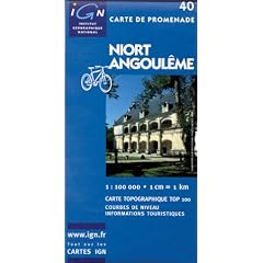 Carte touristique : Niort - Angoul�me