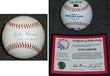 Don Larsen Autographed MLB Baseball with 10-8-56 Perfect Game Date