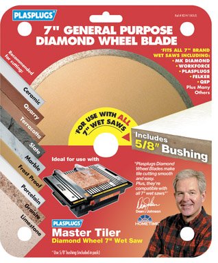Plasplugs INC Rdw180us 7 Repl Diamond Wheel