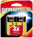 Eveready Gold Alkaline C Size Battery 2-Count (6-Pack)