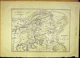 MAP TUNIS CONSTANTINE TUNISIA FRENCH PRINT 1881