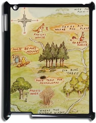 Newest Diy Winnie The Pooh, Design Rubber Protection Case Skin Protective Case For Ipad 2/3/4 Case High Quality PC Cover