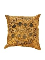 ICONS CORNER Cojín Piel De Cabra (Beige / Negro)