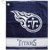 NFL Tennessee Titans 16" x 19" Navy Blue Woven Jacquard Golf Towel