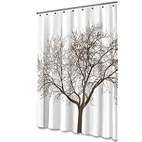 Brown Tree Shower Curtain, 72X70, BROWN