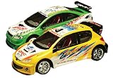 Set of 2 remote control cars with led wheels