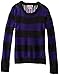 Pink Angel Big Girls' Striped Pullover Sweater
