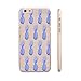 iPhone 6 Case, Case Bumper Ultra Slim Translucent Silicone Clear Case Gel Cover for Apple iPhone 6 (Small Blue Pineapple Pattern)