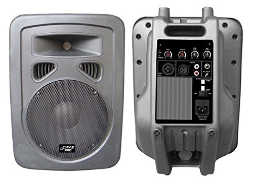 Pyle-Pro PPHP898A 400 Watts 8'' 2-Way Plastic Molded Powered/Amplified Speaker System