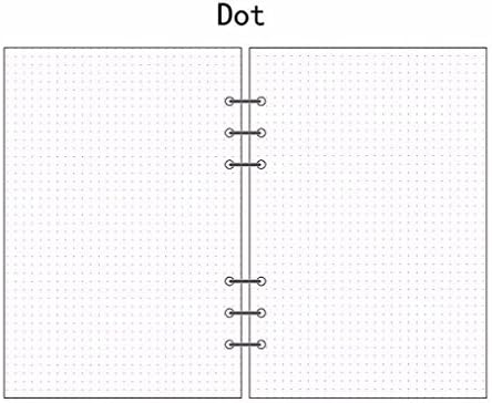 A5/A6/A7 Planner Diary Insert Refill Schedule Organiser Plan 45Sheet Notes Paper Models:Dot Size:A5