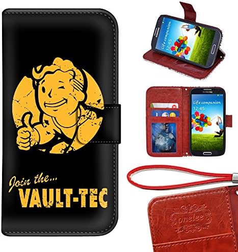 Samsung Galaxy S5 Mini Wallet Case, Vault Boy Yozilou PU Leather Samsung Galaxy S5 Mini Wallet Case