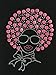 Women's Afro Hair Woman Rhinestone Bling T-Shirts Black
