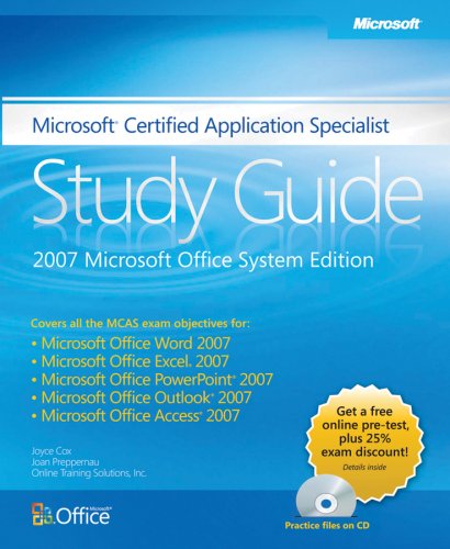 The Microsoft Certified Application Specialist Study Guide under The Books Store