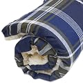 Wenzel 4 on the Floor Padded Pet Bed, Navy/Brown