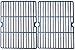 Music City Metals 60032 Matte Cast Iron Cooking Grid Replacement for Gas Grill Model Master Forge MFA480BSP, Set of 2
