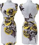 SELE Vintage Inspired Rose Print Sheath Dress