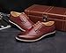 Gaorui Men Spring Fashion Lace up Eyelet Oxford Leather Nude Shoe Brogue