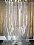 Sari Curtains Drapes 2 Organza White Embroidereded Sheers Panel