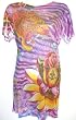 Christian Audigier - "Chalice" Women's All Over Print Tee - Lavender (CLEARANCE SALE)