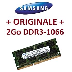SAMSUNG Originale m?moire 2 Go 204 broches DDR3-1066 PC3-8500 SO-DIMM ( M471B5673EH-CF8 ) portable ordinateur DDR3 + Apple MacBook + MacBook Pro + iMac + mac mini (2008/2009)