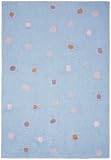 Blue Dots Carousel Cotton 30"x50" Rug with Free Shipping!