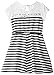 Dream Star Girls' Belted Short Sleeve Dress with Lace