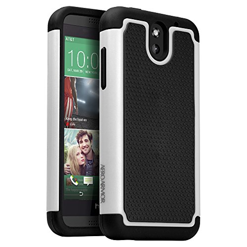 HTC Desire 610 Case, AERO ARMOR Protective Case for HTC Desire 610 WHITE